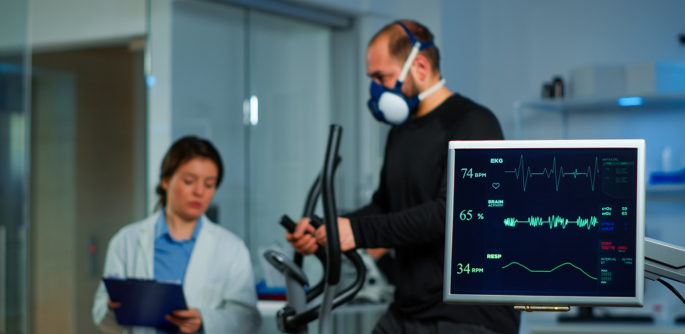High-tech medical device interior